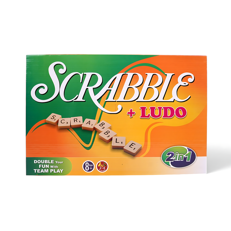 Scrabble + Ludo 2-in-1 Game Set – Double the Fun with Wordplay and Strategy
