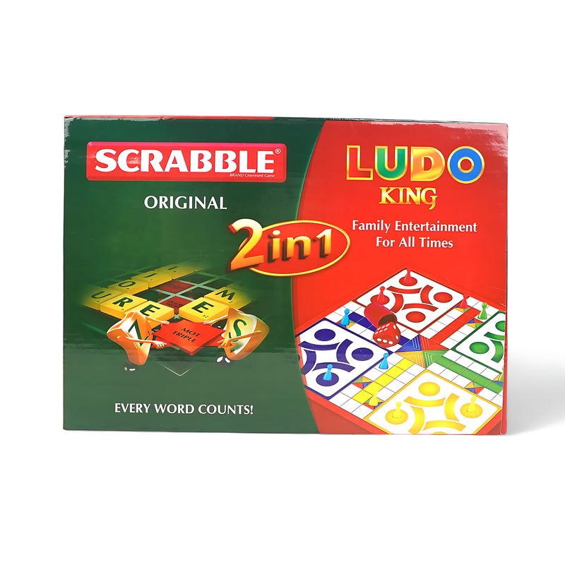 Scrabble + Ludo King - 2 in 1 Family Game