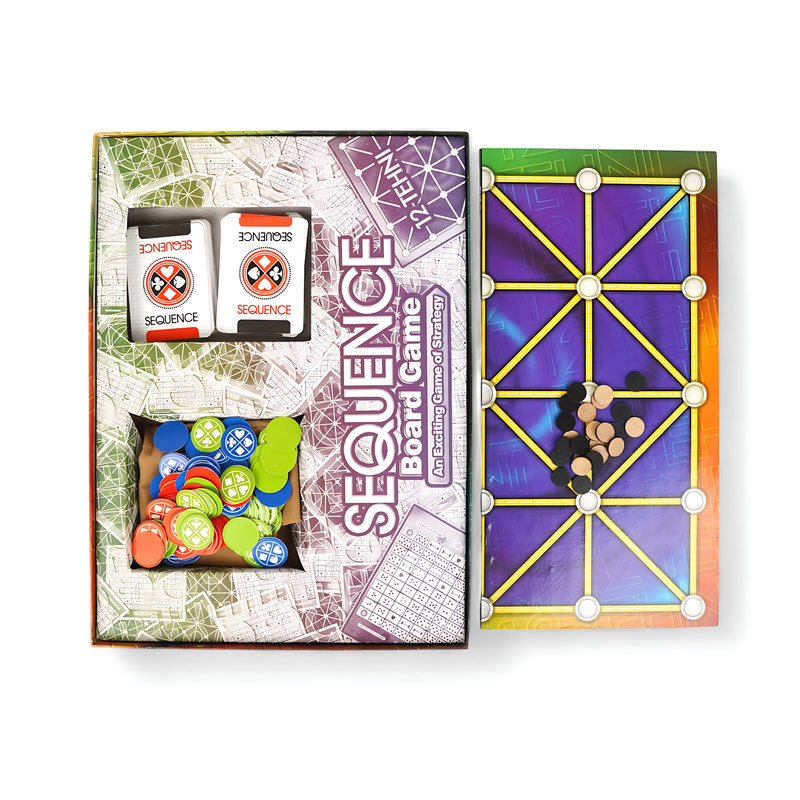 Sequence Board Game - 2 in 1 Fun and Strategy for Family Entertainment