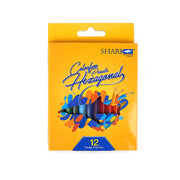 Shark Hexagonal Colour Pencils 12 Colors - Fat Variant in vibrant packaging with ergonomic design.

 img2