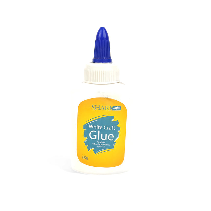 Shark White Craft Glue in 60g variants – Multipurpose adhesive for various surfaces.

