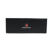 Sheaffer Prelude Fountain Pen with black lacquer finish and turquoise accents, presented in a Sheaffer-branded gift box, ideal for professional use and gifting. Case only