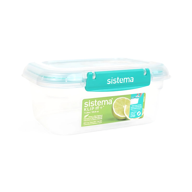 Sistema Klip It+ Food Storage Container - 1 Litre Leak-Proof Storage Solution
