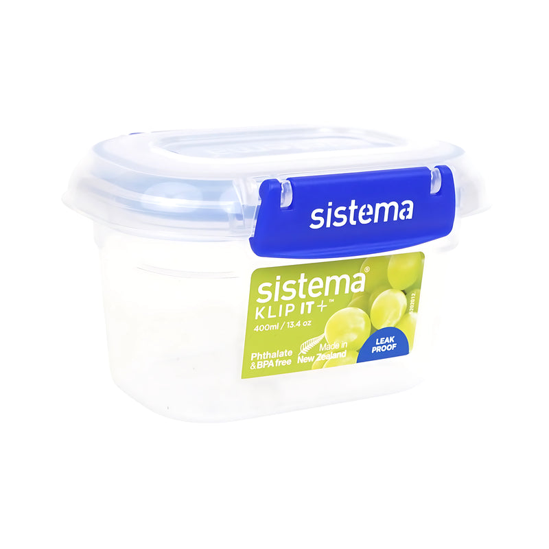 Sistema Klip It+ Food Storage Container - 400ml Leak-Proof Storage for Freshness