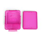 Sistema Klip It+ Food Storage Container in blue and pink variants, featuring a leak-proof seal and compact design for fresh and secure food storage.






