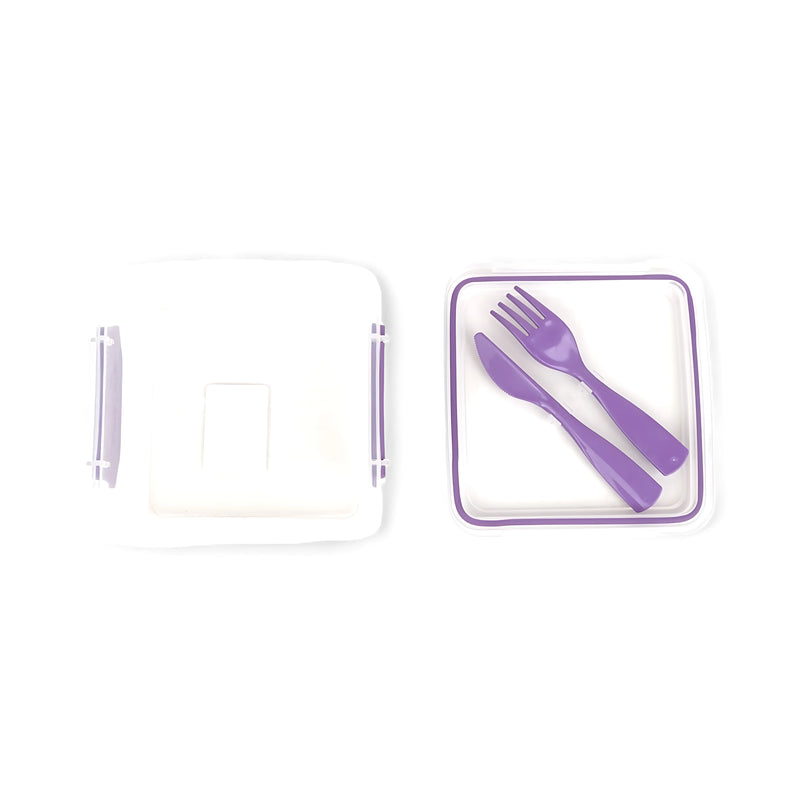 Sistema To Go Lunch Box with Fork and Knife - Perfect for On-the-Go Meals