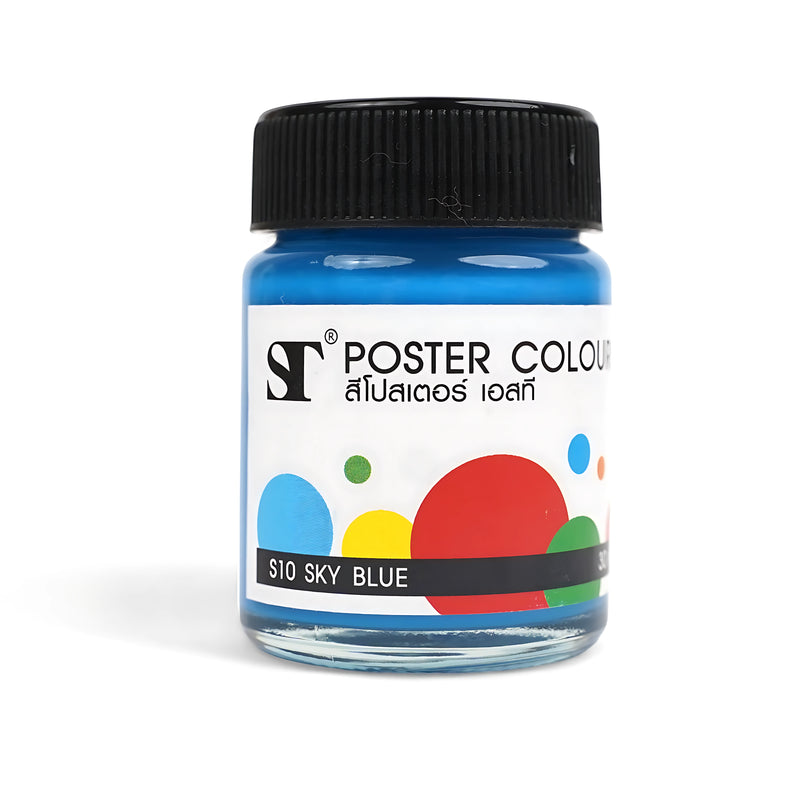 ST Poster Colour Individual Jars - High-Quality Pigmented Poster Paint