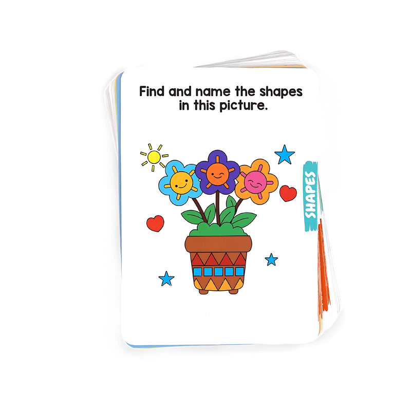 Smart Flash Cards - Colours, Shapes, and Tell the Time for Early Learners