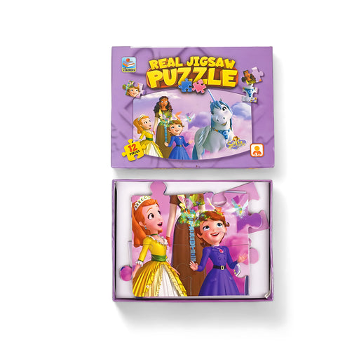 Sofia the First Real Jigsaw Puzzle - 12-Piece Set for Kids Age 3+ with Disney Characters

