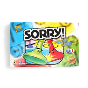 Sorry! 2-in-1 Family Game packaging with colorful, animated playing pieces for fun and competitive family gameplay.

