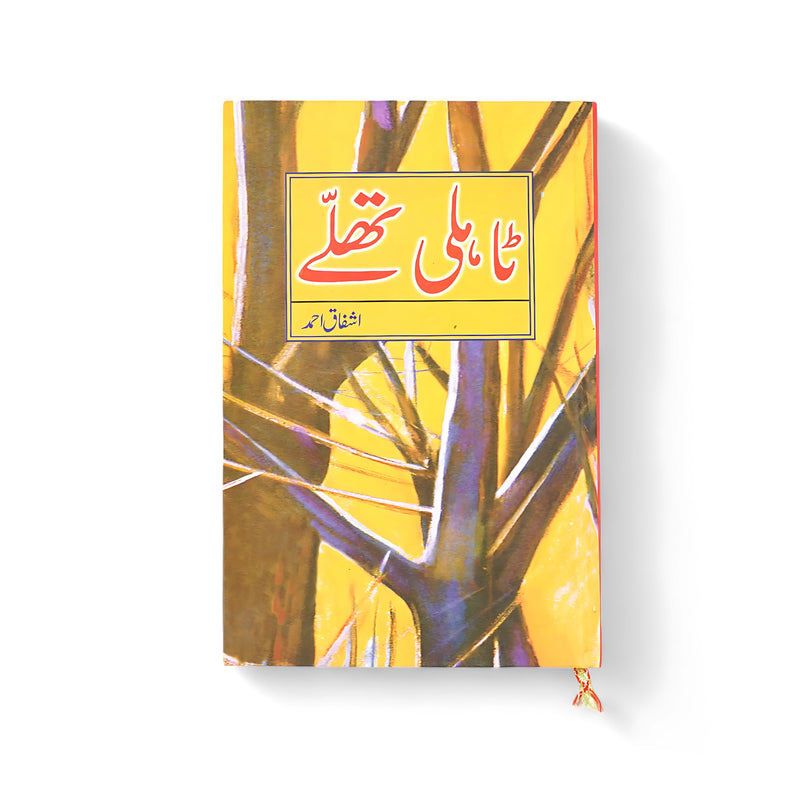 Cover image of Taali De Thalley by Ashfaq Ahmed, featuring abstract artwork and vibrant colors, symbolizing the book’s philosophical themes.


