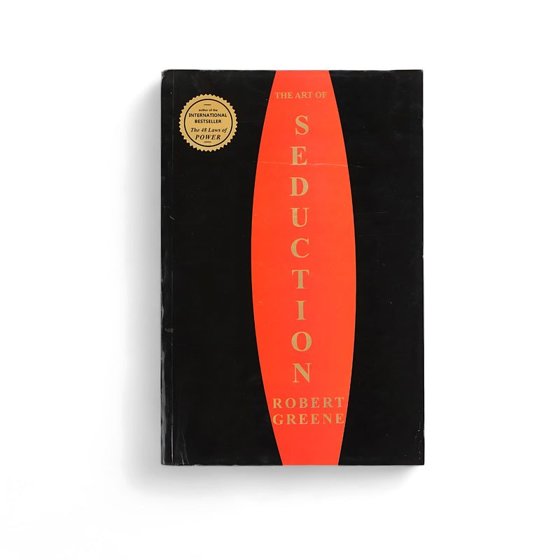 Cover of The Art of Seduction by Robert Greene, featuring a sleek black and red design, symbolizing allure, power, and subtle influence.






