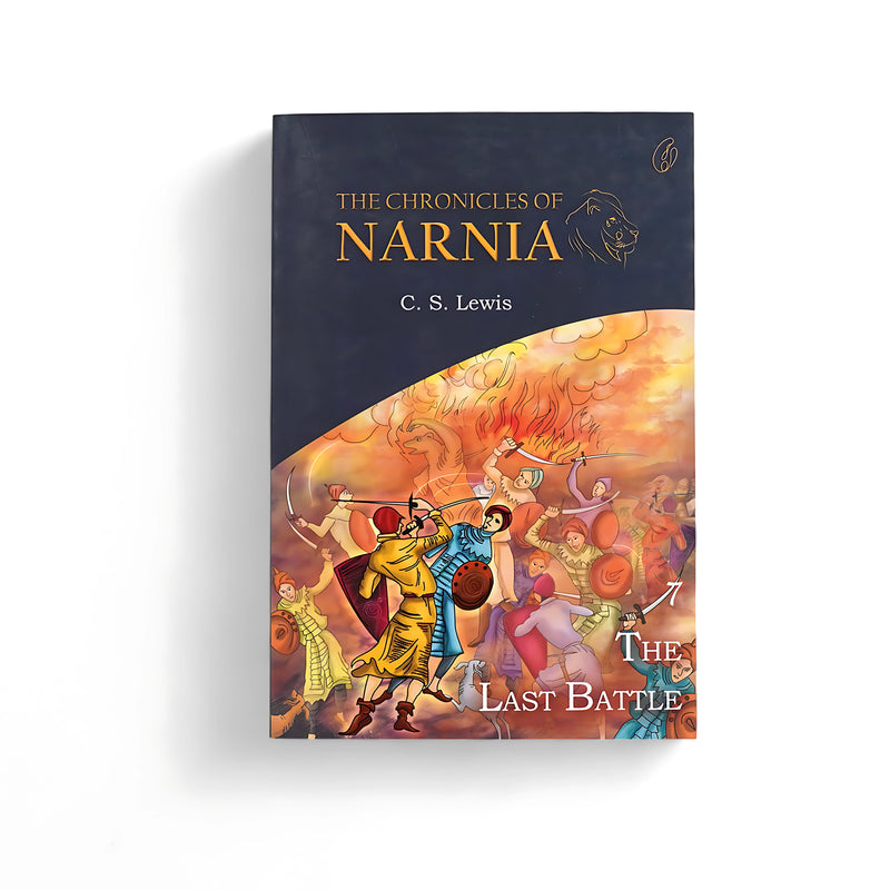 Cover of The Last Battle by C.S. Lewis, featuring a dynamic battle scene with warriors, reflecting the epic final struggle in Narnia.

