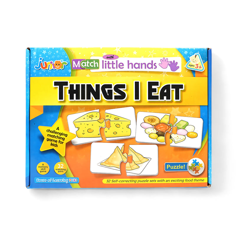 Things I Eat Matching Puzzle - Food Theme Learning Game for Kids