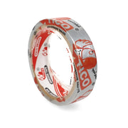 Tico adhesive tape roll with strong bonding and a silver finish, ideal for packaging, shipping, and repairs. Small