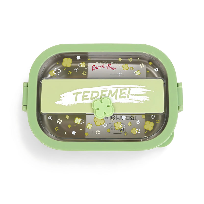 Todomei Stainless Steel Lunch Box with Star Design - Blue. Green and Pink - Fun and Stylish Storage Solution
