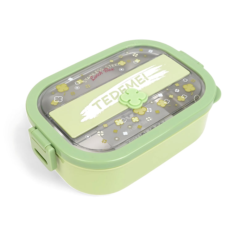 Todomei Stainless Steel Lunch Box with Star Design - Blue. Green and Pink - Fun and Stylish Storage Solution