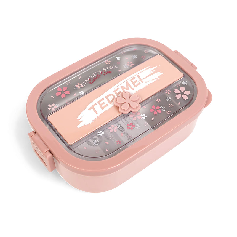 Todomei Stainless Steel Lunch Box with Star Design - Blue. Green and Pink - Fun and Stylish Storage Solution