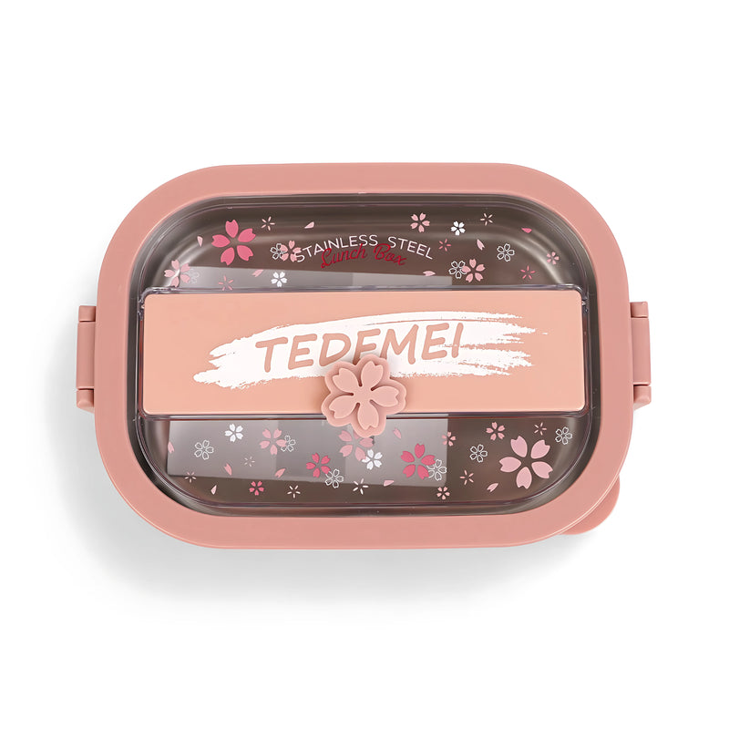 Todomei Stainless Steel Lunch Box with Star Design - Blue. Green and Pink - Fun and Stylish Storage Solution