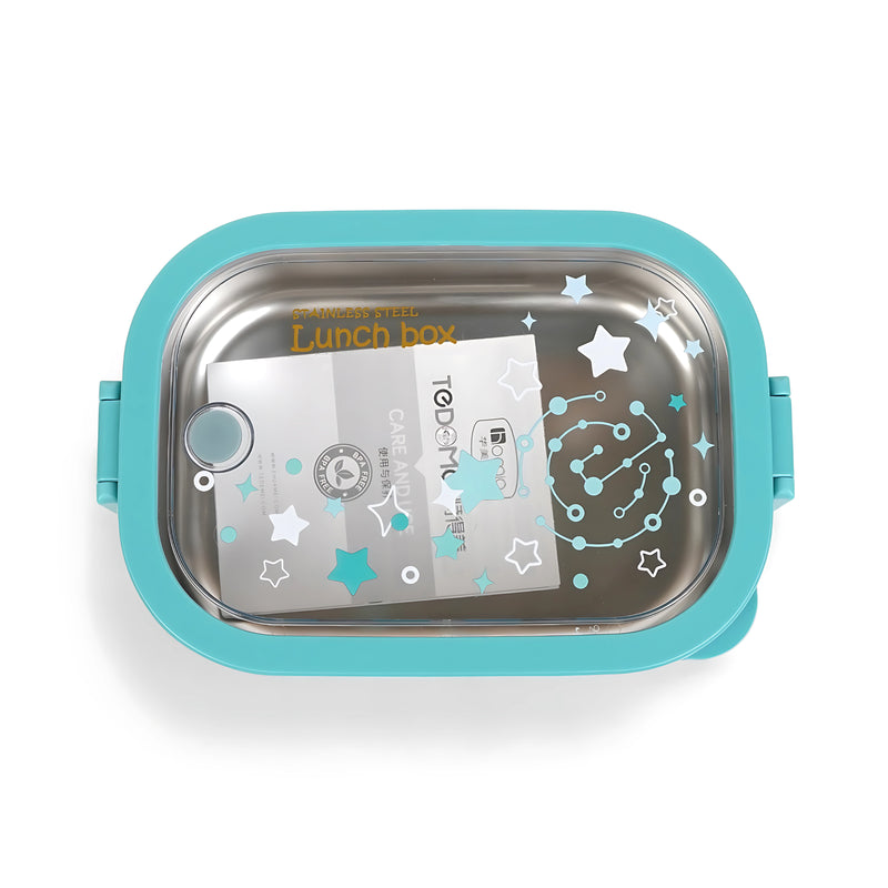 Todomei Stainless Steel Lunch Box with Starry Design – Leak-Proof, Stylish, and Durable