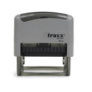 Traxx 9013 self-inking stamp with 22 x 58 mm customizable text plate, displayed in red and black packaging, ideal for professional and personal use. without box