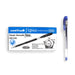 Uni-ball Signo UM-120 Gel Ink Rollerball Pen with 0.7mm fine tip and waterproof blue ink for smooth and precise writing.

