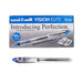 Uni-ball Vision Elite 0.8mm rollerball pen with blue ink and airplane-safe technology – Pack of 12.

