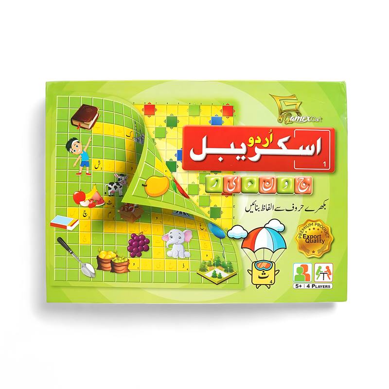 Urdu Scrabble Board Game – Fun and Educational Word Game for Kids and Families
