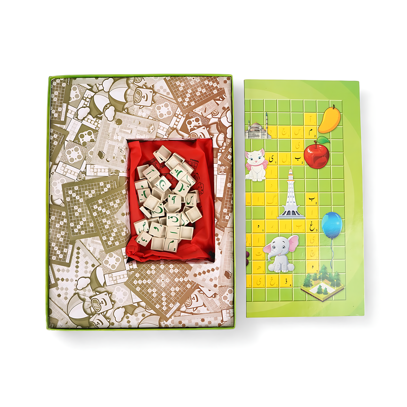 Urdu Scrabble Board Game – Fun and Educational Word Game for Kids and Families