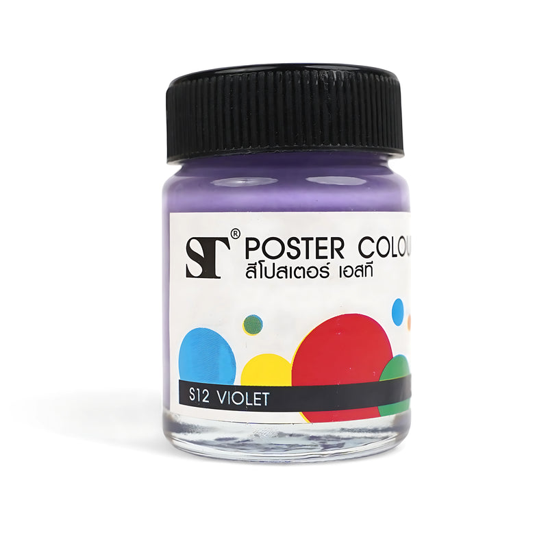 ST Poster Colour Individual Jars - High-Quality Pigmented Poster Paint