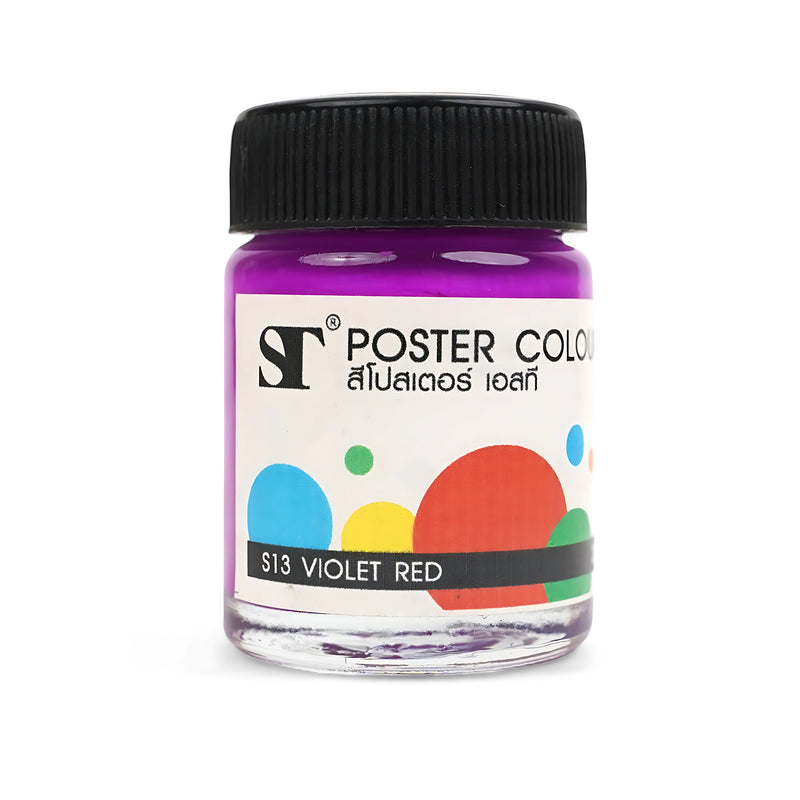 ST Poster Colour Individual Jars - High-Quality Pigmented Poster Paint