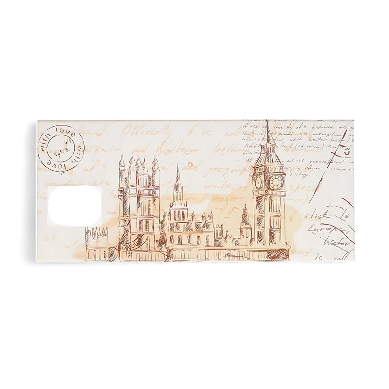 With Love from London - Feather Pen Series featuring a feather pen, ink bottle, and London landmarks in an artistic presentation box

