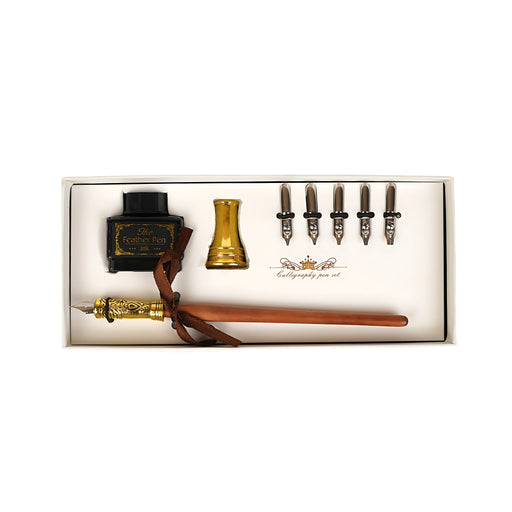 With Love from London - Feather Pen Series featuring a feather pen, ink bottle, and London landmarks in an artistic presentation box

