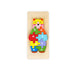 Wooden bear-shaped puzzle featuring colourful numbered pieces from 1 to 10, designed to help toddlers develop number recognition, fine motor skills, and problem-solving abilities.

