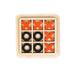 Wooden Tic-Tac-Toe board game with black O's, perfect for strategy and family fun, available in two stylish variants for players of all ages.