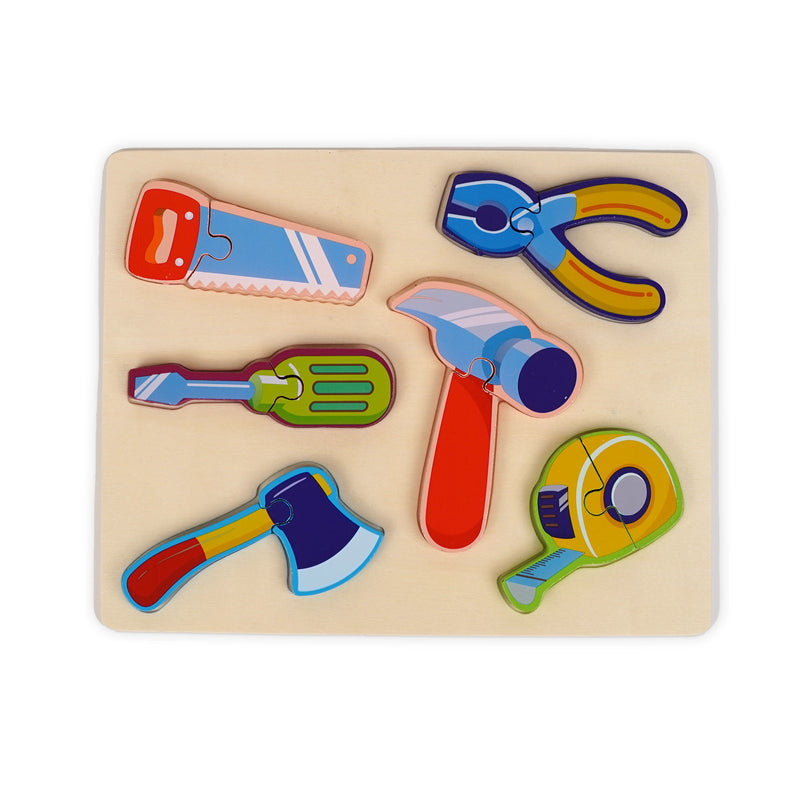 Wooden "Tools" Puzzle for Kids – Educational Learning Toy