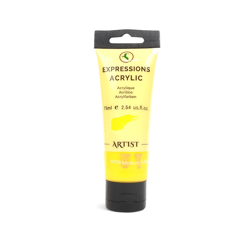 Expressions 75ml Acrylic Paint Tube – Premium Artist Acrylics in 33 Unique Colors