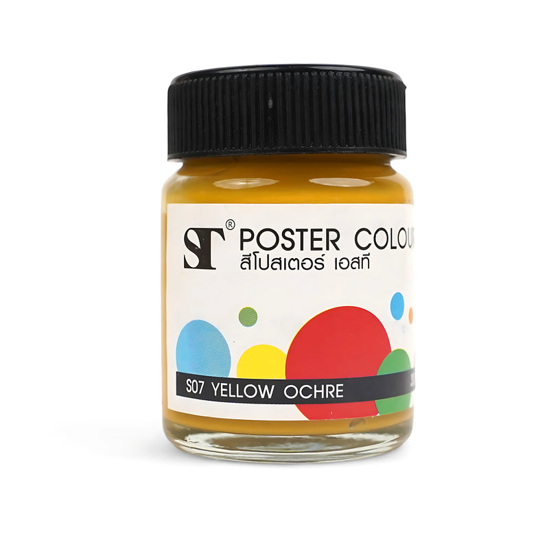 ST Poster Colour Individual Jars - High-Quality Pigmented Poster Paint