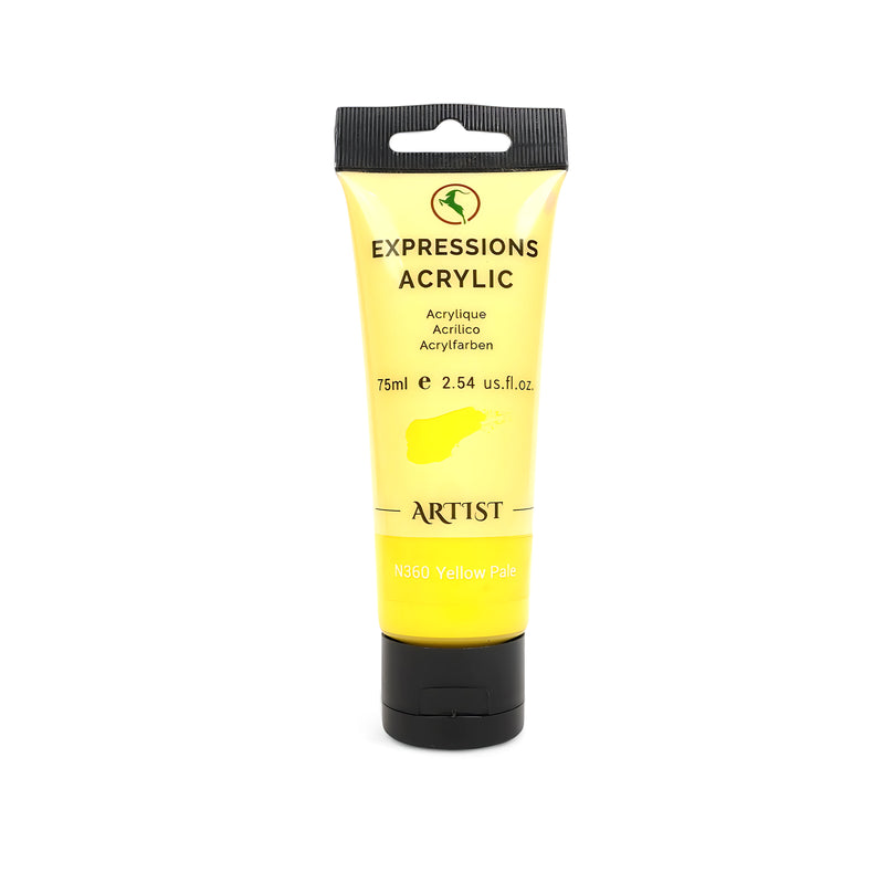 Expressions 75ml Acrylic Paint Tube – Premium Artist Acrylics in 33 Unique Colors
